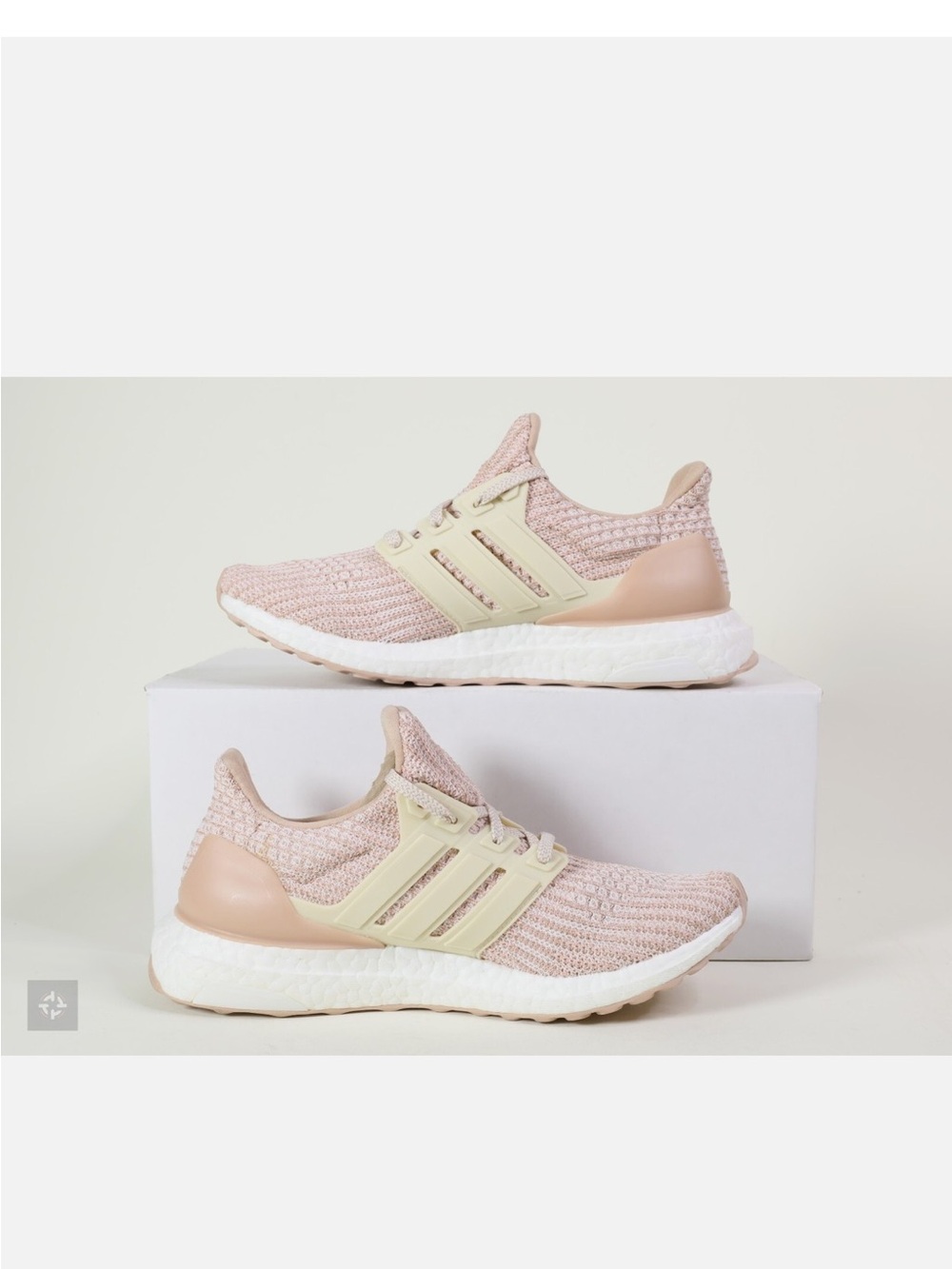 adidas Womens UltraBoost Knit Running Shoes - Light Pink - Picture 2 of 12